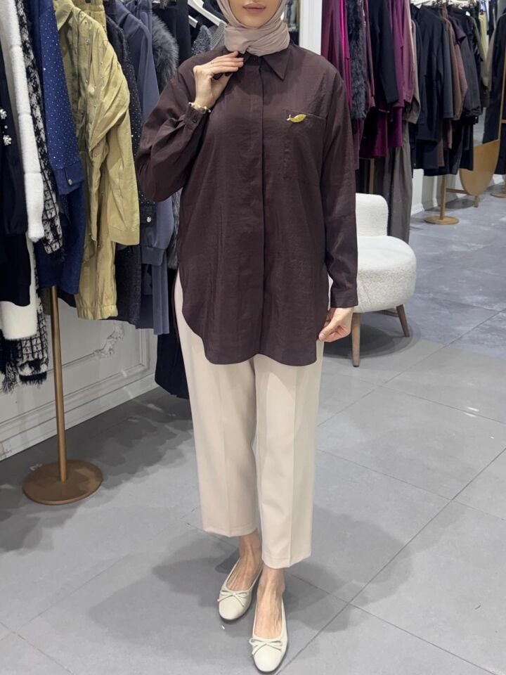 SUNSHİNE GÖMLEK KAHVERENGİ