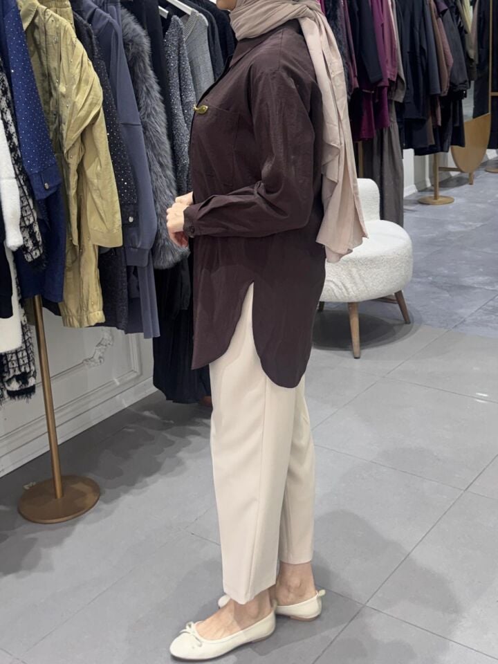 SUNSHİNE GÖMLEK KAHVERENGİ