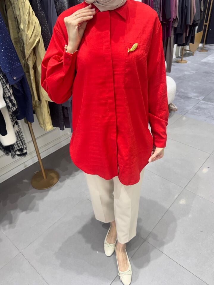 SUNSHİNE GÖMLEK KIRMIZI