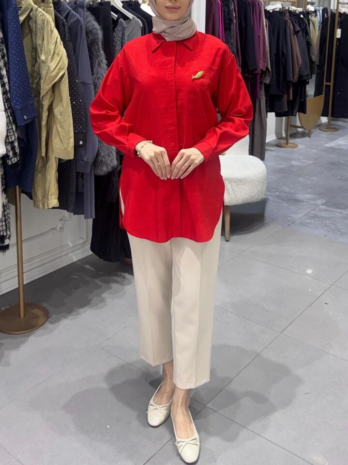 SUNSHİNE GÖMLEK KIRMIZI