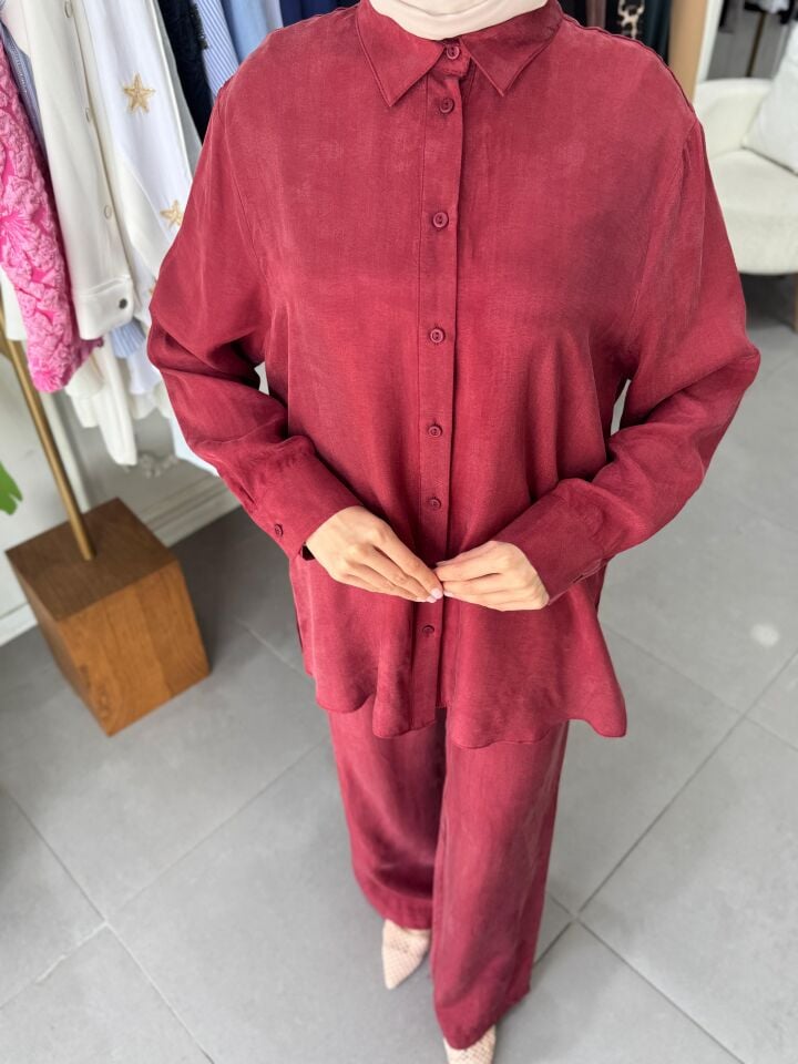 NARE GÖLEKLİ TAKIM BORDO