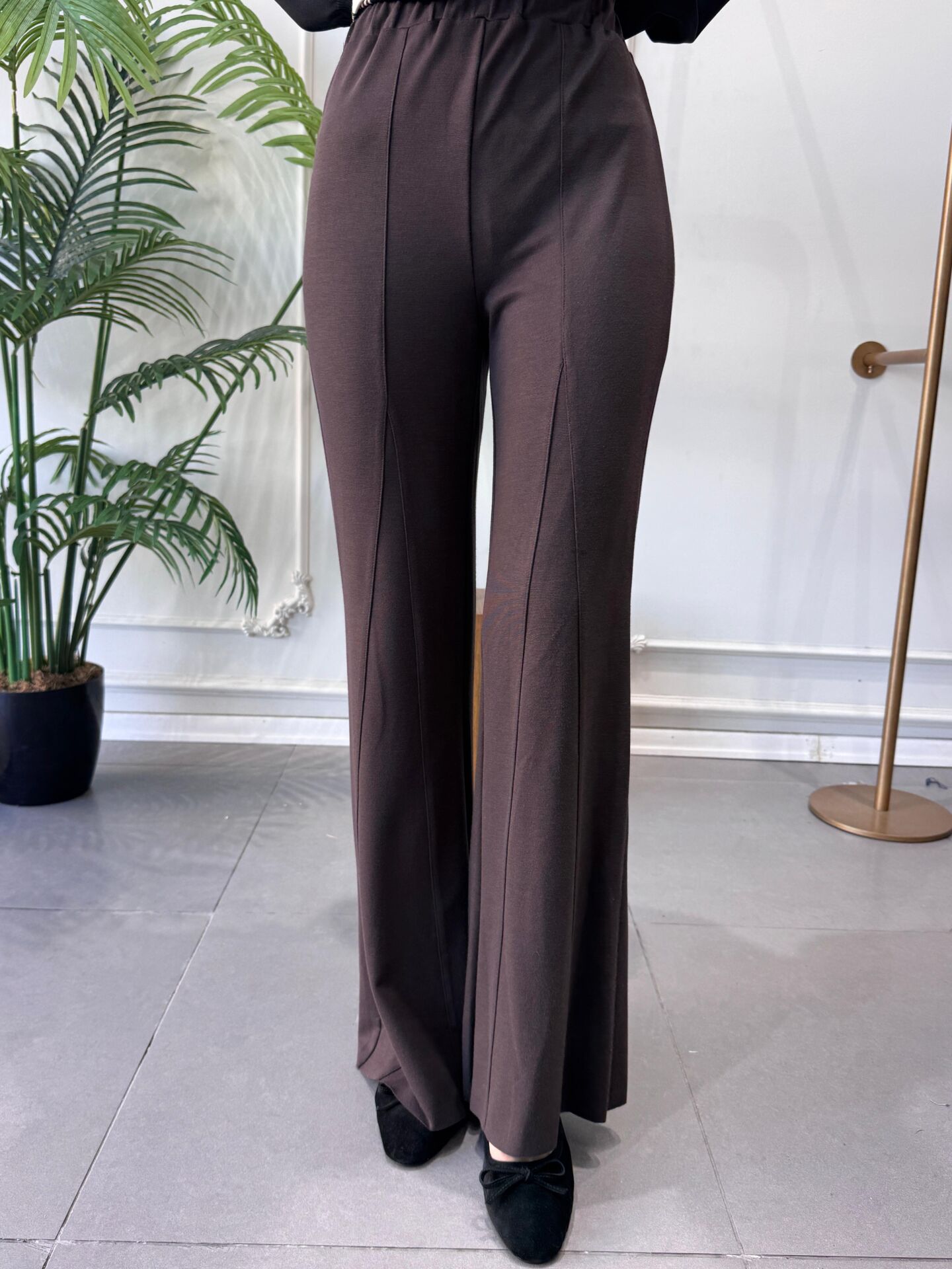 İSPANYOL PAÇA PANTOLON KAHVE