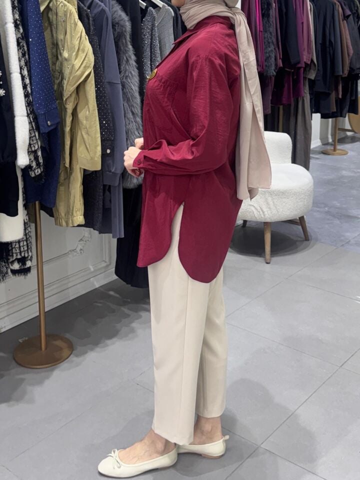 SUNSHİNE GÖMLEK BORDO