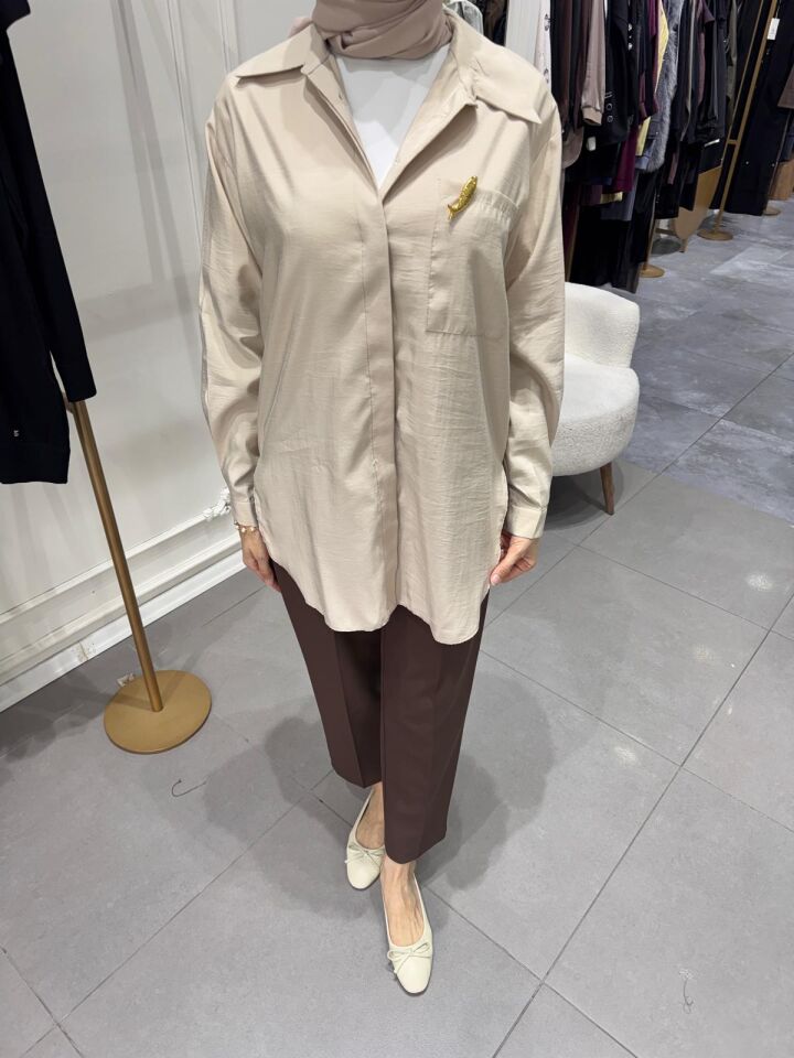 SUNSHİNE GÖMLEK BEJ