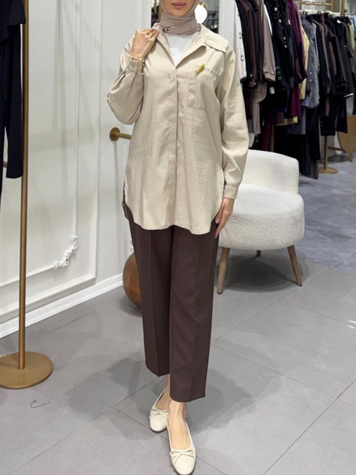 SUNSHİNE GÖMLEK BEJ