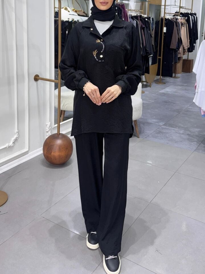 ELVİORA TAKIM SİYAH