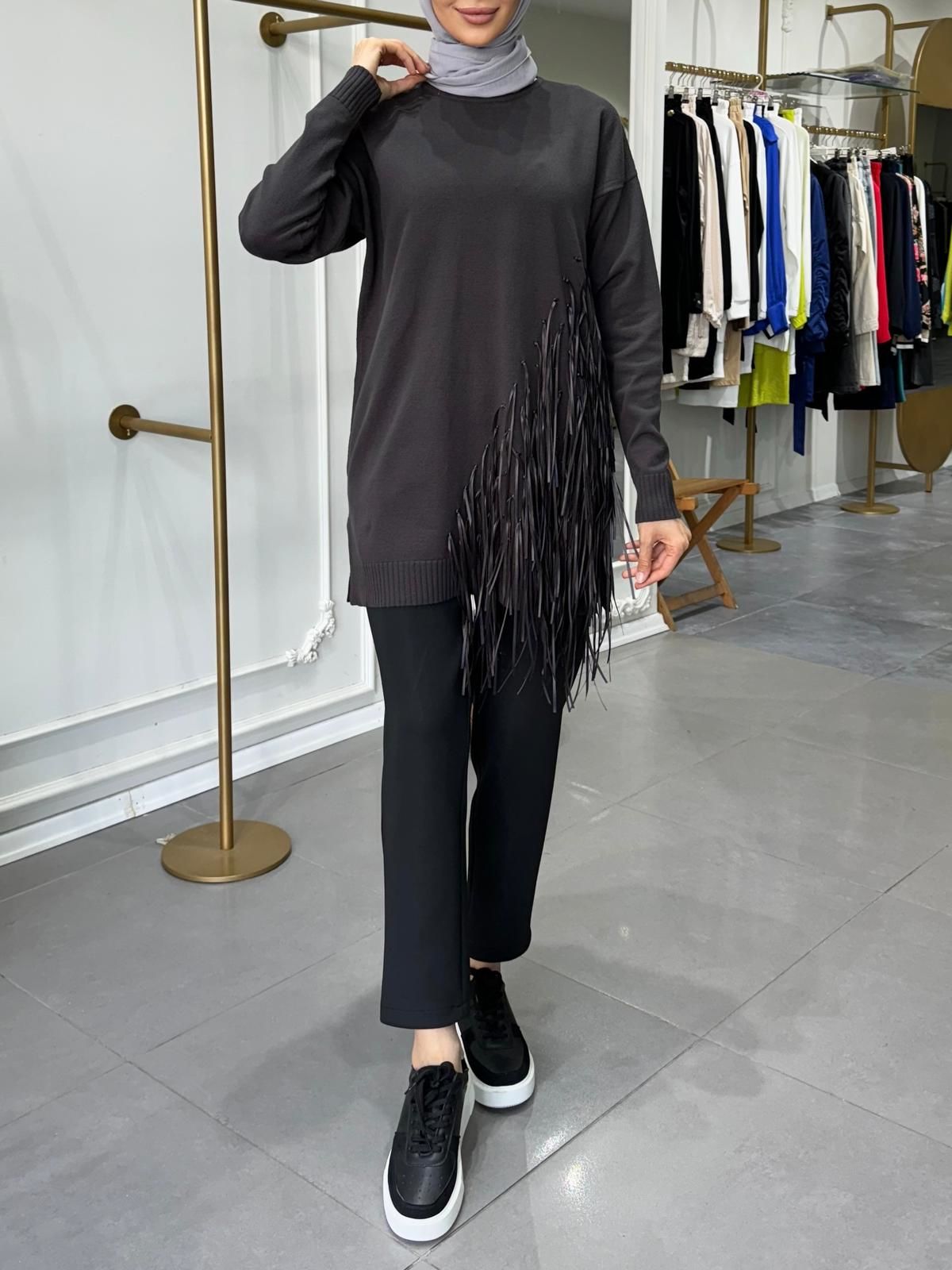 POPE BASİC TRİKO KAZAK  ANTRASİT