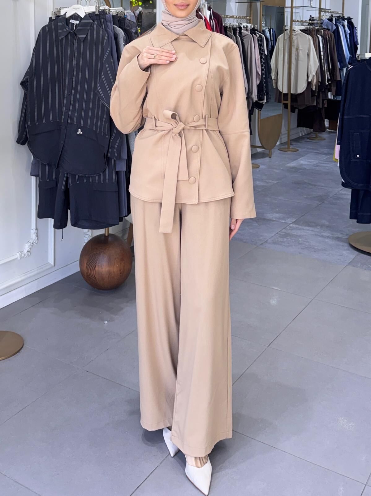 ÇITÇIT DETAYLI CEKET PANTOLONLU TAKIM