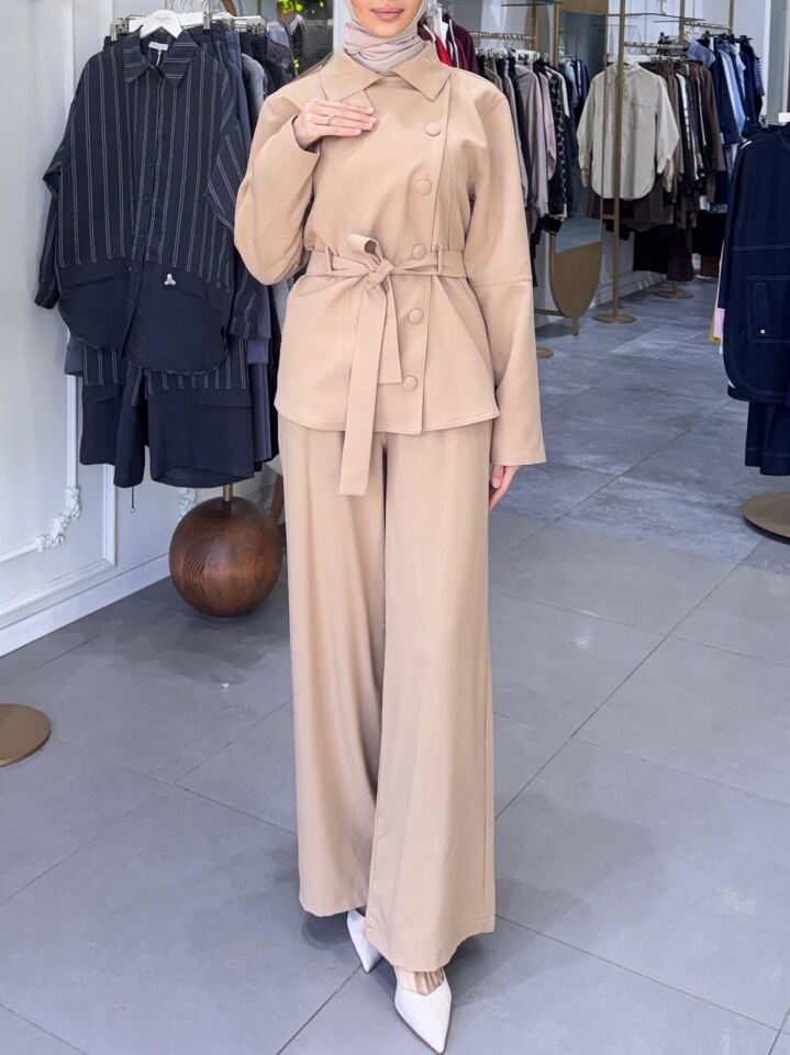 ÇITÇIT DETAYLI CEKET PANTOLONLU TAKIM