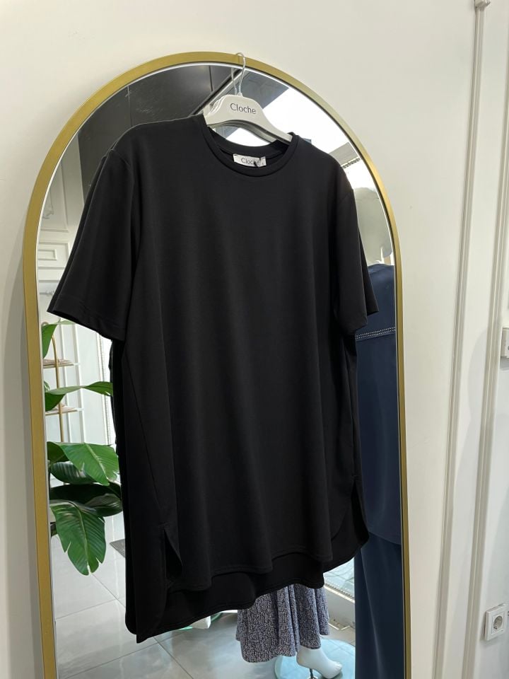 TİRİL KISA KOL SİYAH