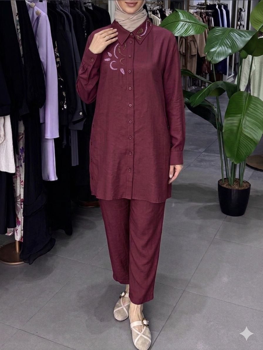 EMPERA PANTOLON BORDO