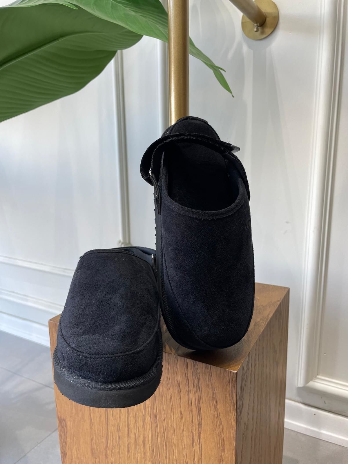 ARKA BANTLI TERLİK SİYAH