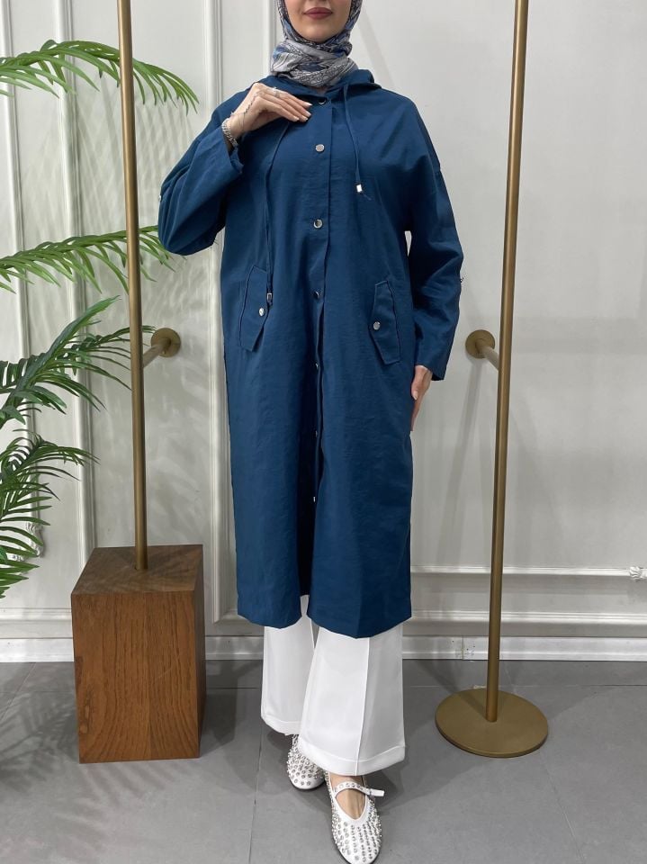 GÜMÜŞ ÇITÇIT DETAYŞI KAP LACİVERT