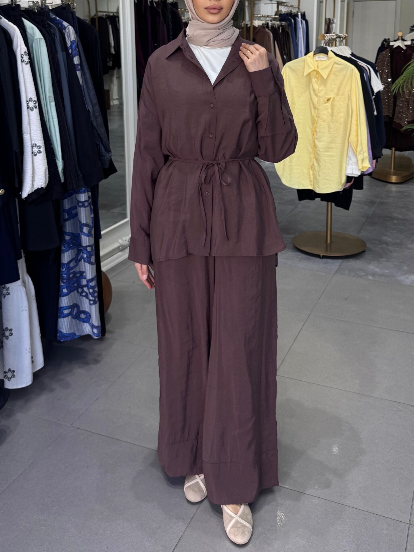 PAÇASI KATLAMA DETAYLI TAKIM KAHVE