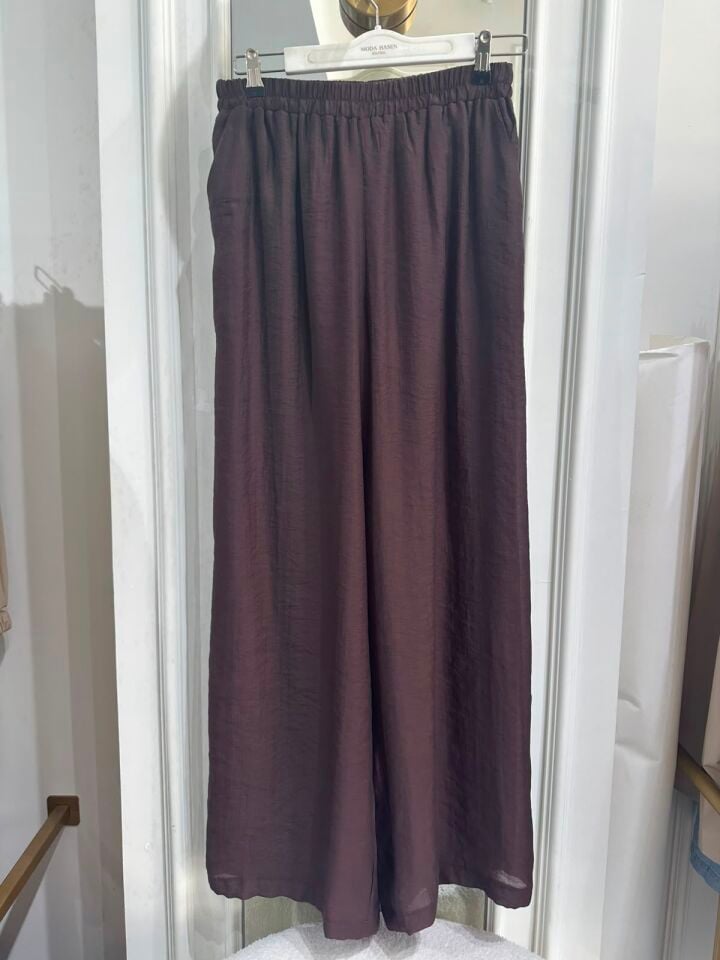 BOL PAÇA NİL PANTOLON KAHVE