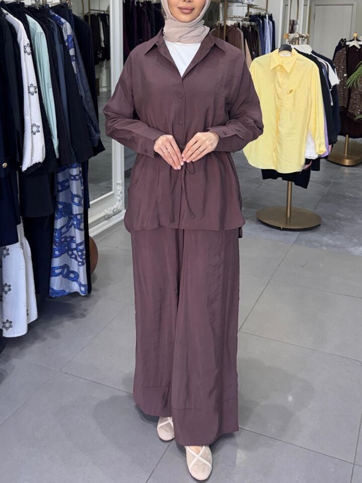 PAÇASI KATLAMA DETAYLI TAKIM KAHVE