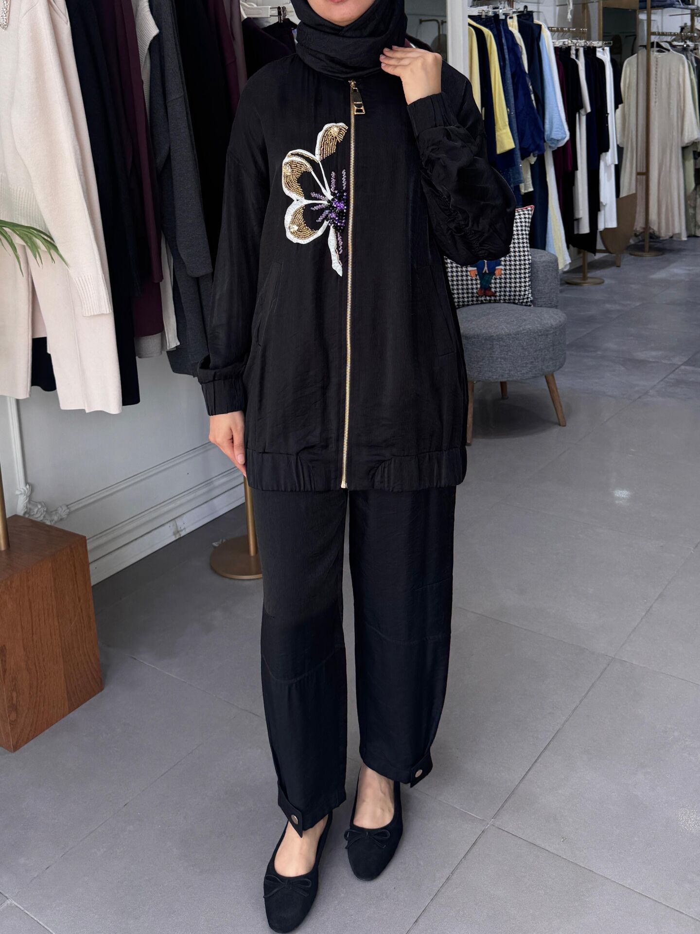 VELVET TAKIM  SİYAH