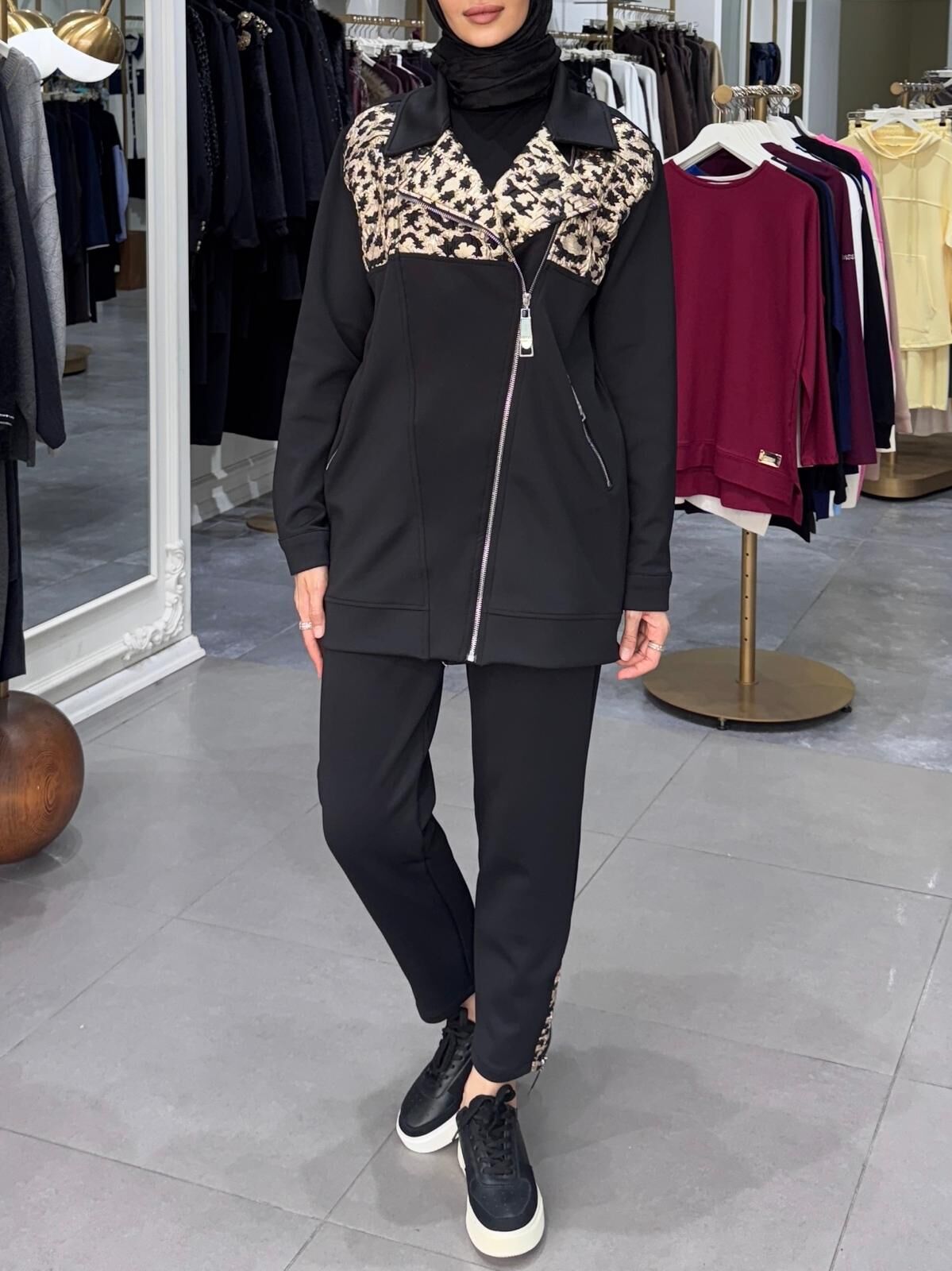 JAKAR GARNİ SCUBA BIKER TAKIM SİYAH