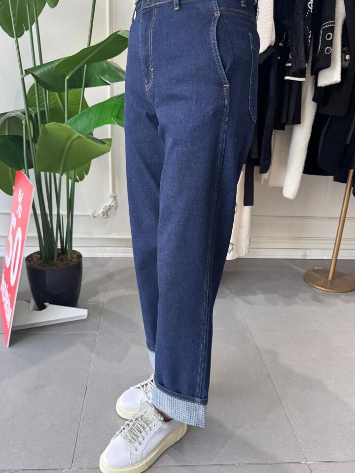 TAŞLI DUBLE PAÇA JEAN