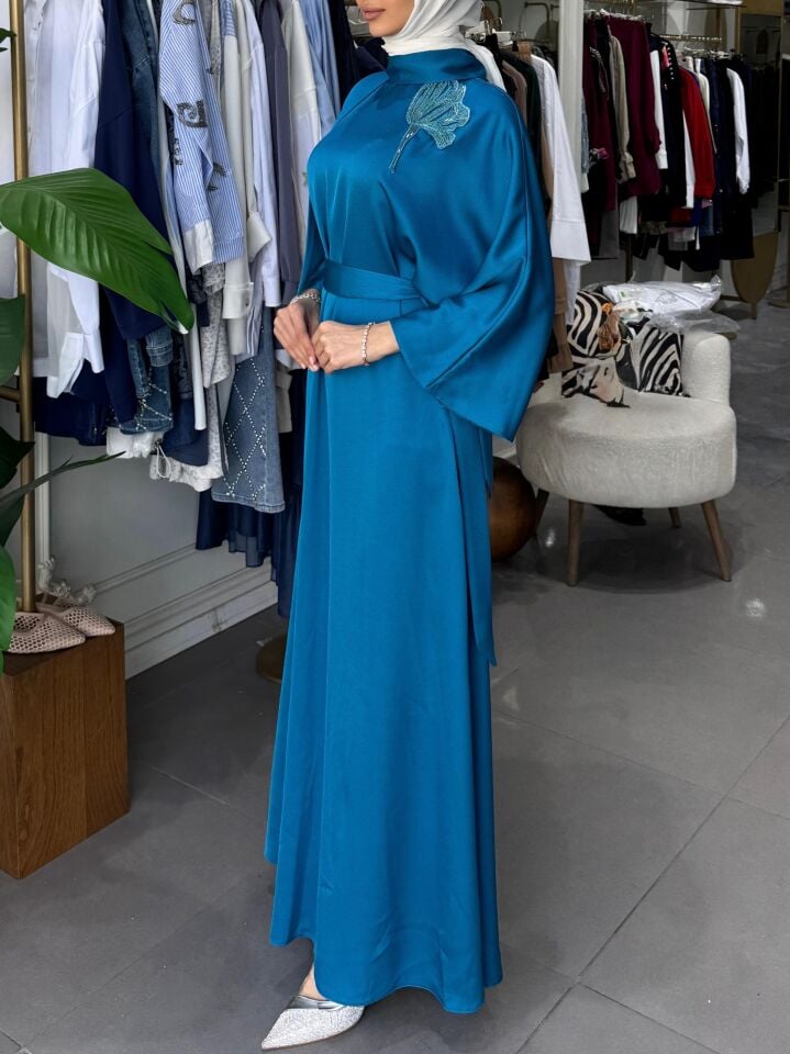 DİAMOND ROSE ELBİSE MAVİ