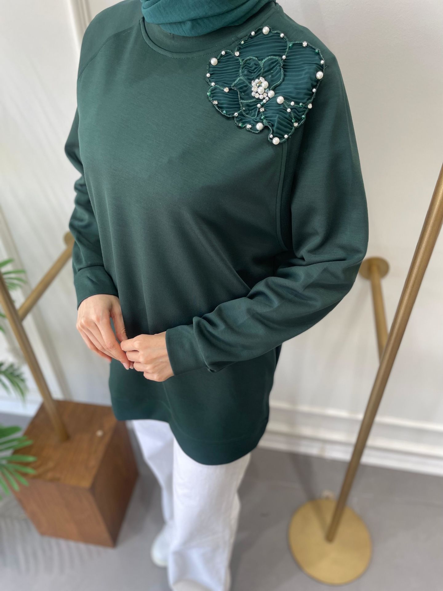 AKSESURALI COMFORT SWEAT ZÜMRÜT