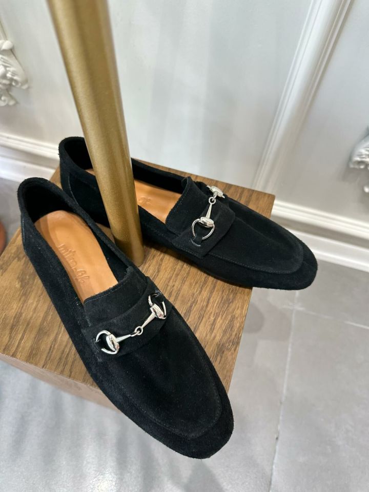 MODA HASEN SİYAH SÜET AYAKKABI 37