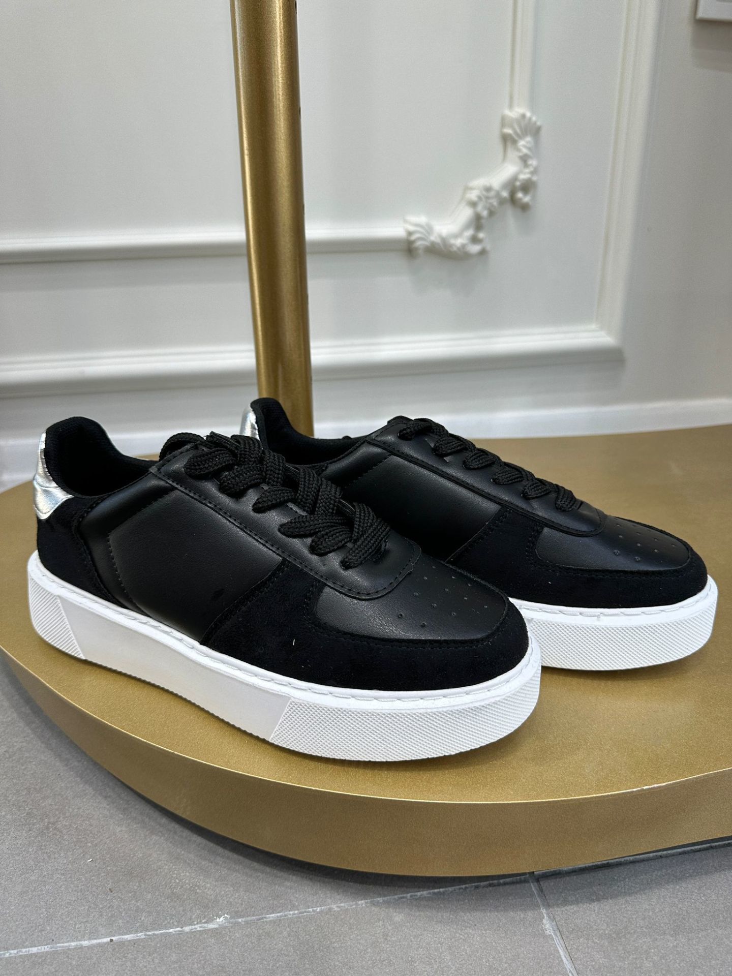 MODA HASEN BAĞCIKLI SİYAH SNEAKERS 39