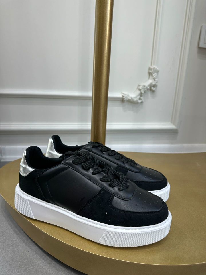 MODA HASEN BAĞCIKLI SİYAH SNEAKERS 39