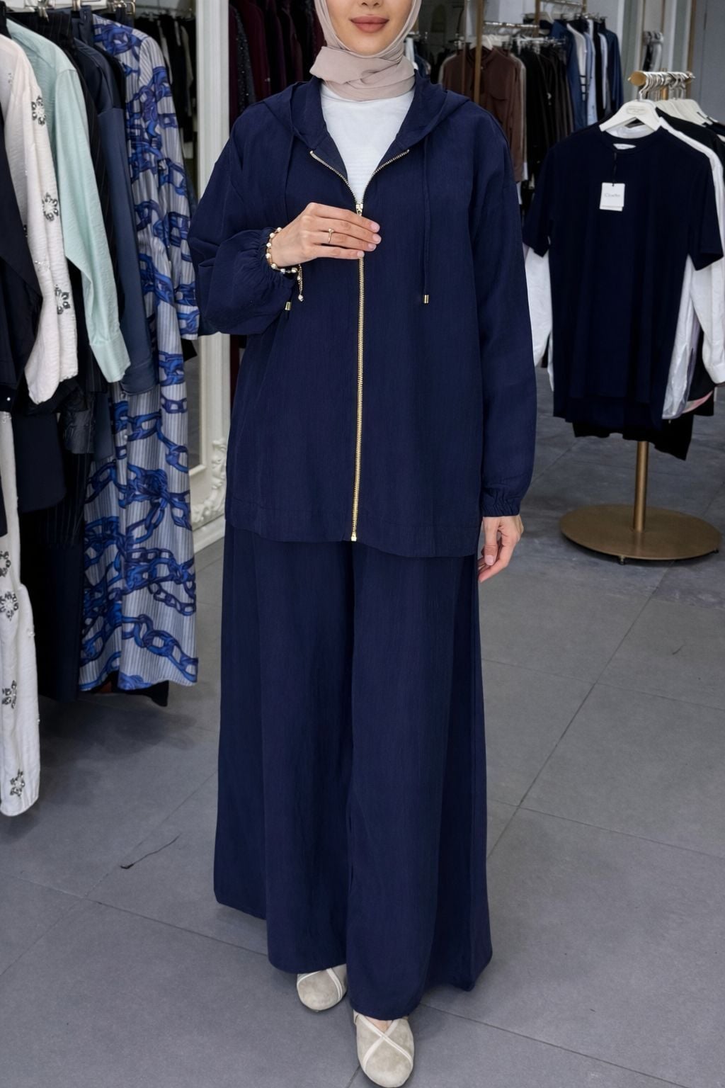 BOL PAÇA FERMUAR TAKIM LACİVERT