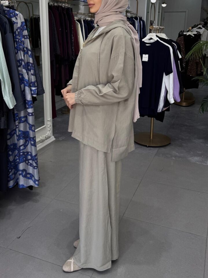 BOL PAÇA FERMUAR TAKIM BEJ