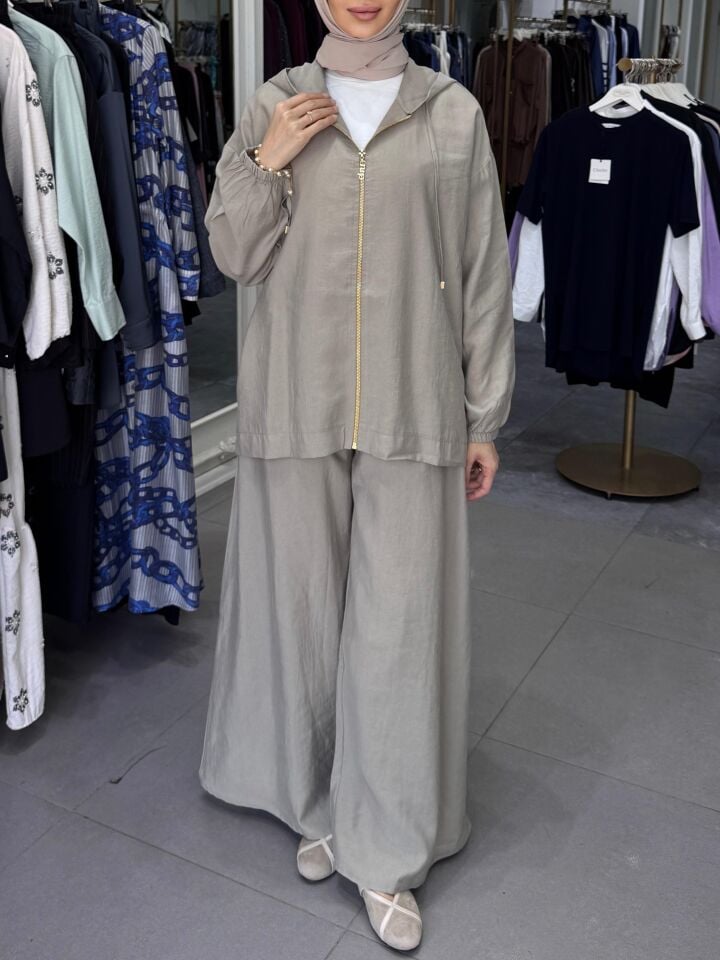 BOL PAÇA FERMUAR TAKIM BEJ