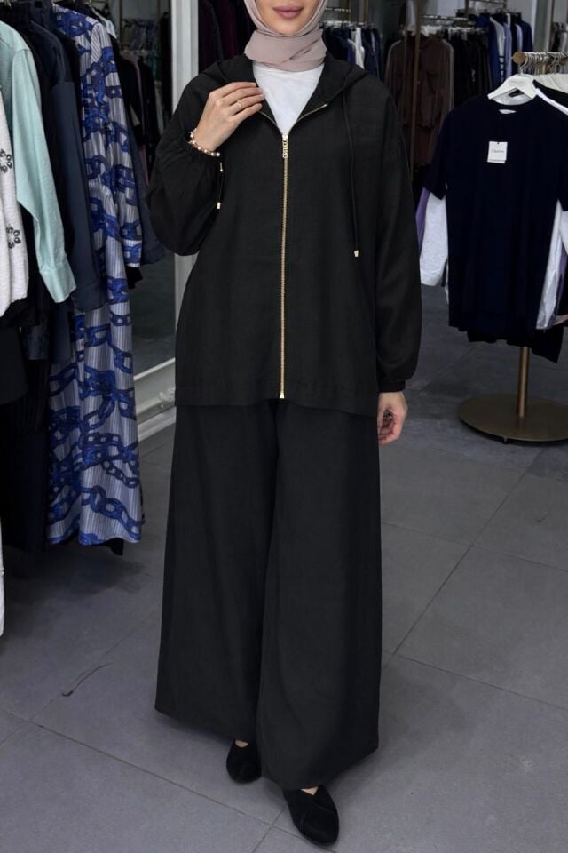 BOL PAÇA FERMUAR TAKIM SİYAH