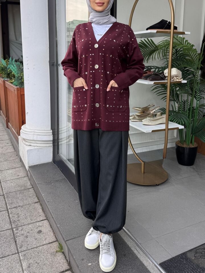 PİLE PANTALON ANTRASİT