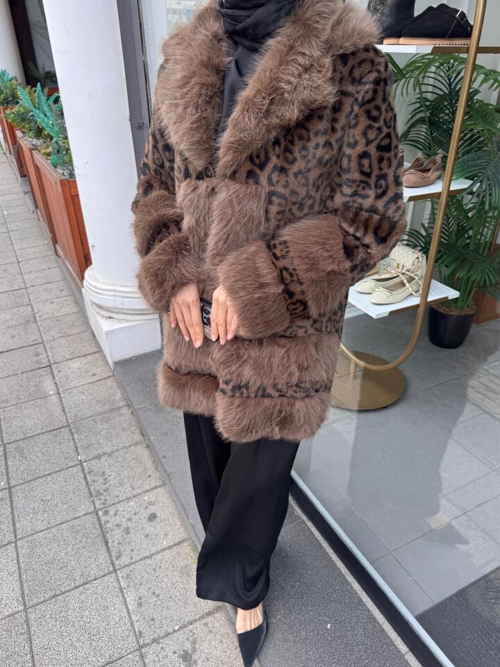 LEOPAR KÜRK KABAN