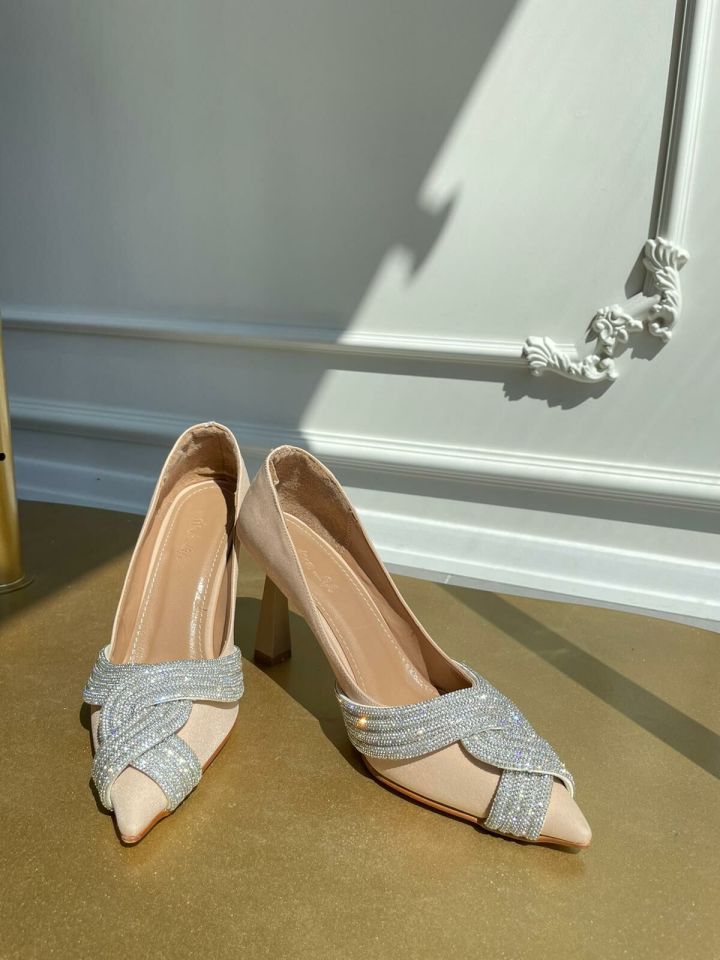 MODA HASEN SATEN FANTAZİ AYAKKABI BEJ 40