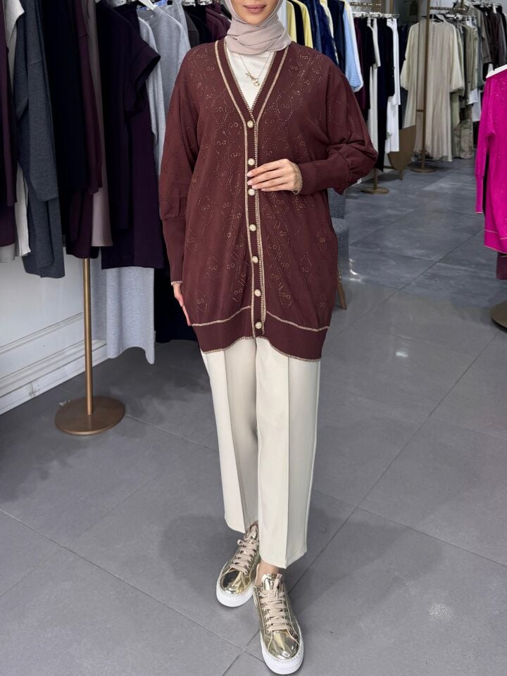 BAKLAVA DESEN HIRKA  KAHVE