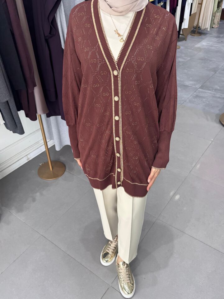 BAKLAVA DESEN HIRKA  KAHVE