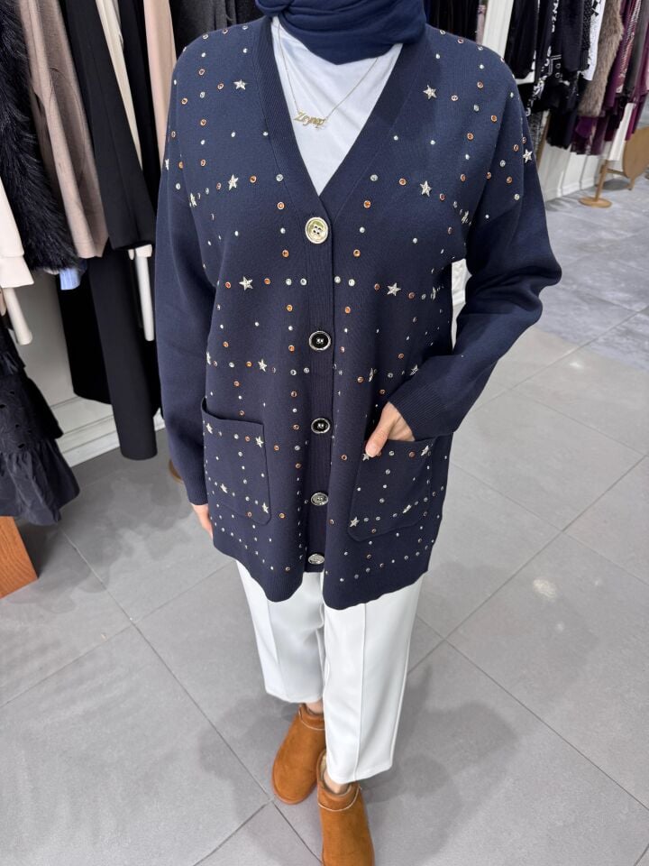 YILDIZ DETAY HIRKA LACİVERT