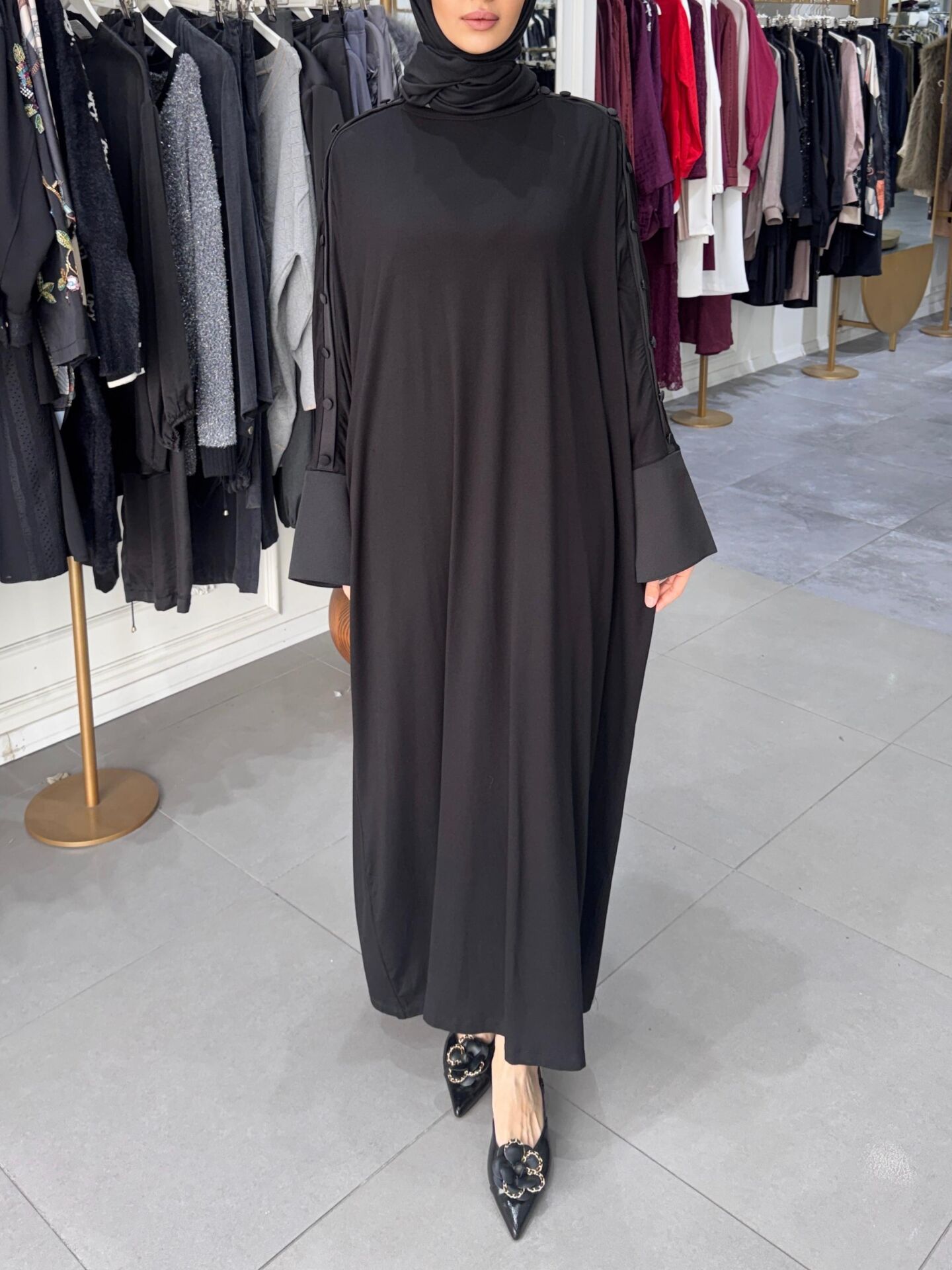 SOVENA ELBİSE SİYAH