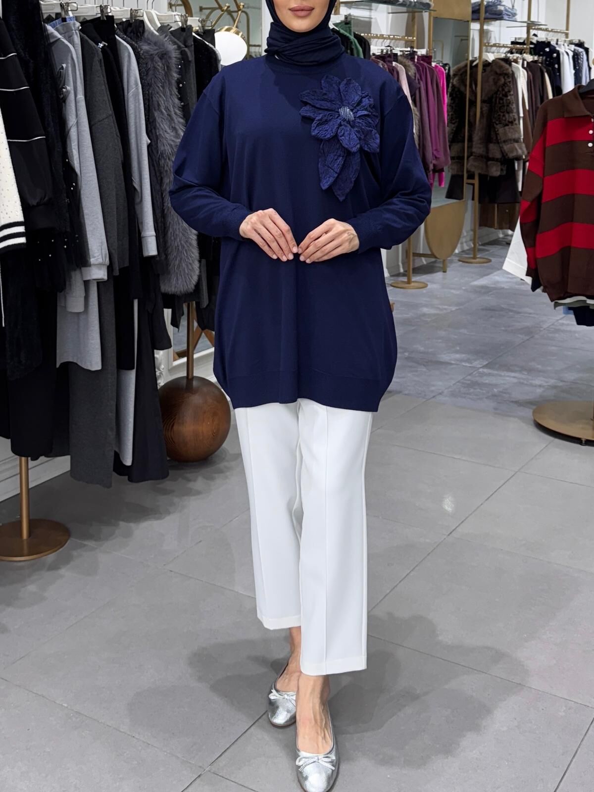 BERAY BLUZ LACİVERT