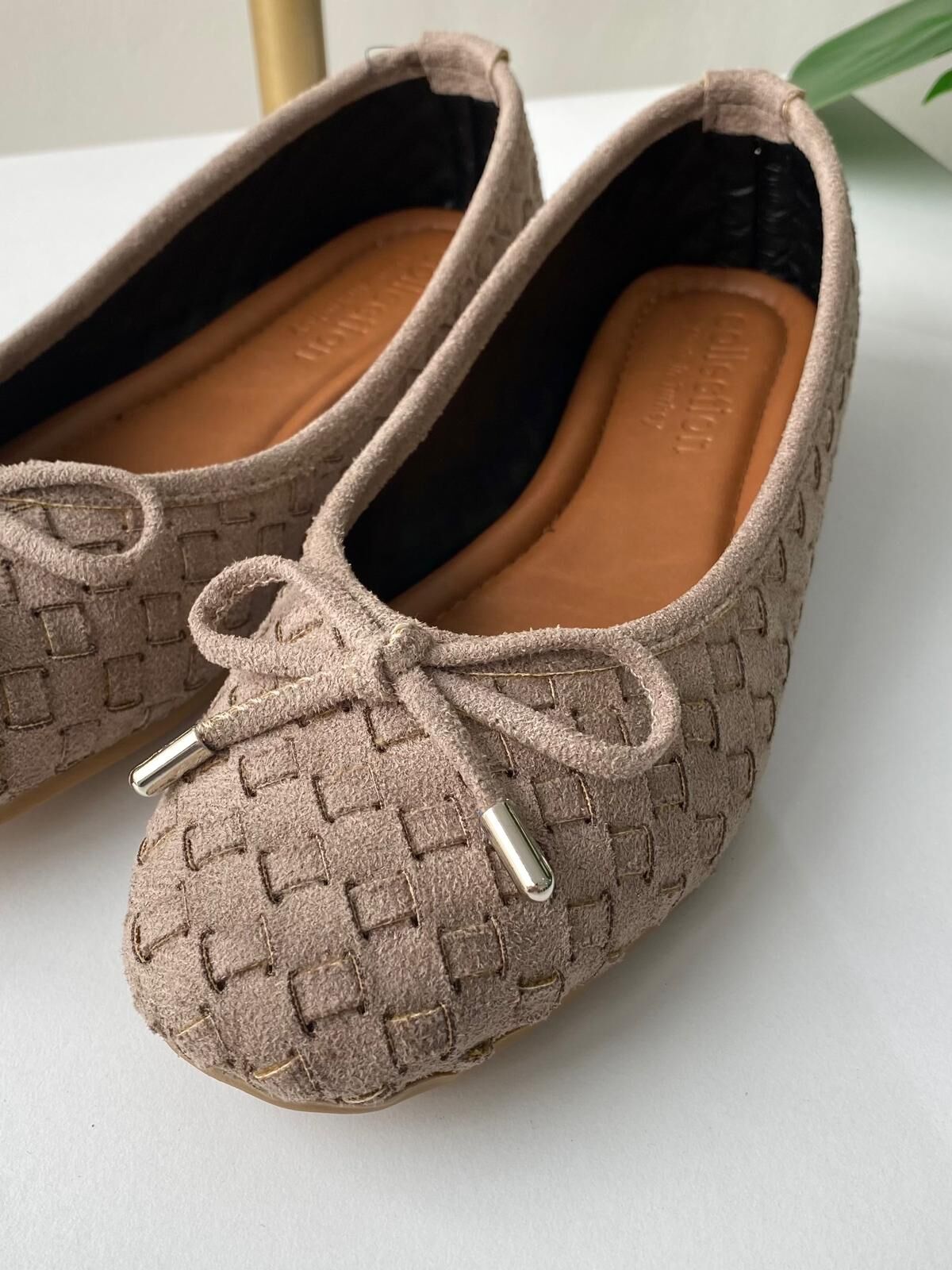 ÖRGÜLÜ SÜET BABET BEJ