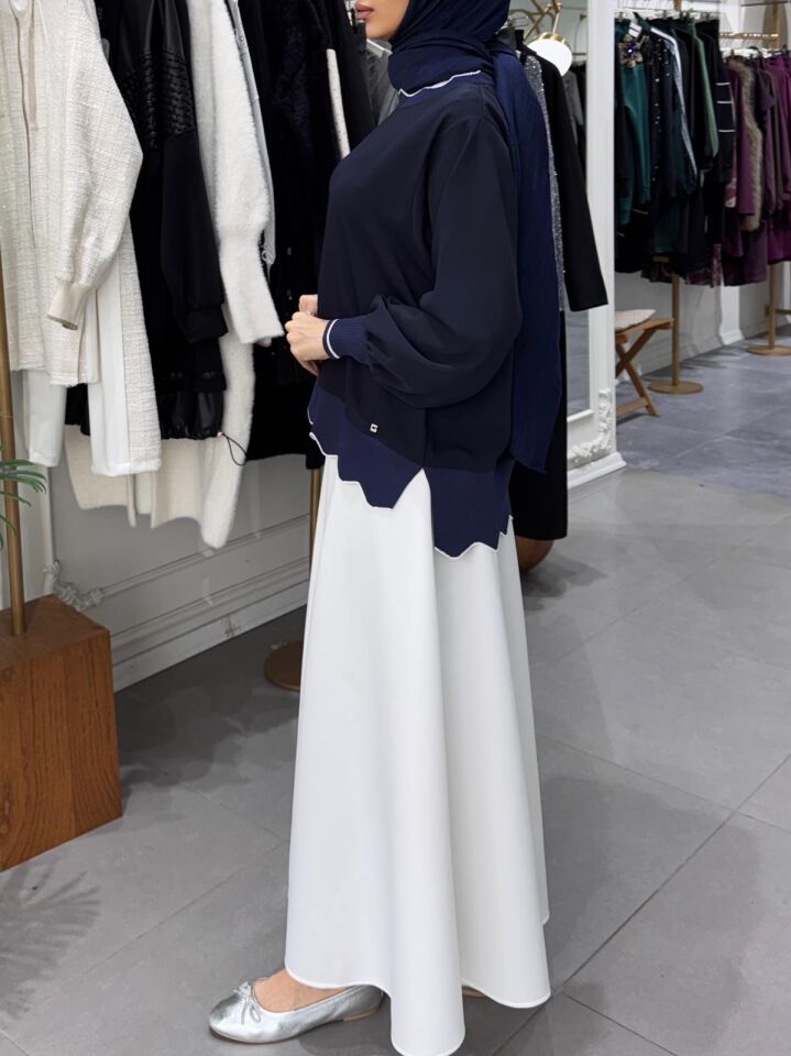 ZİKZAK RİBANA BLUZ LACİ