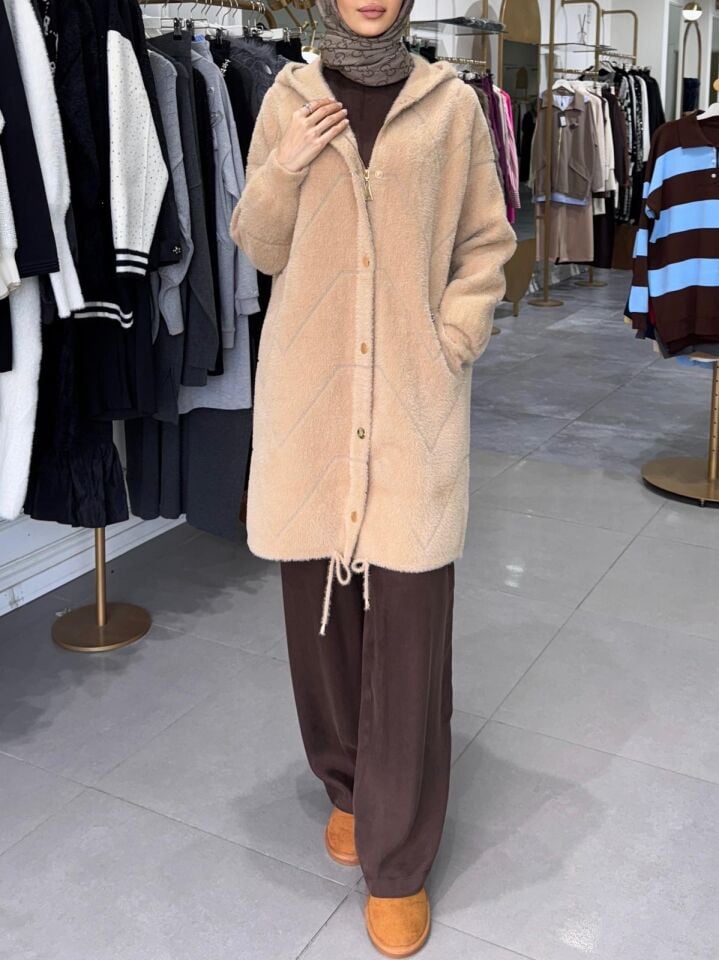 ZİKZAK ANGORA CAMEL