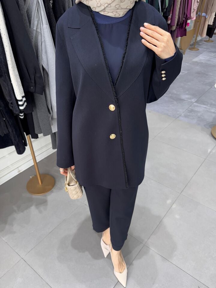 KUMAŞ BLAZER TAKIM LACİ