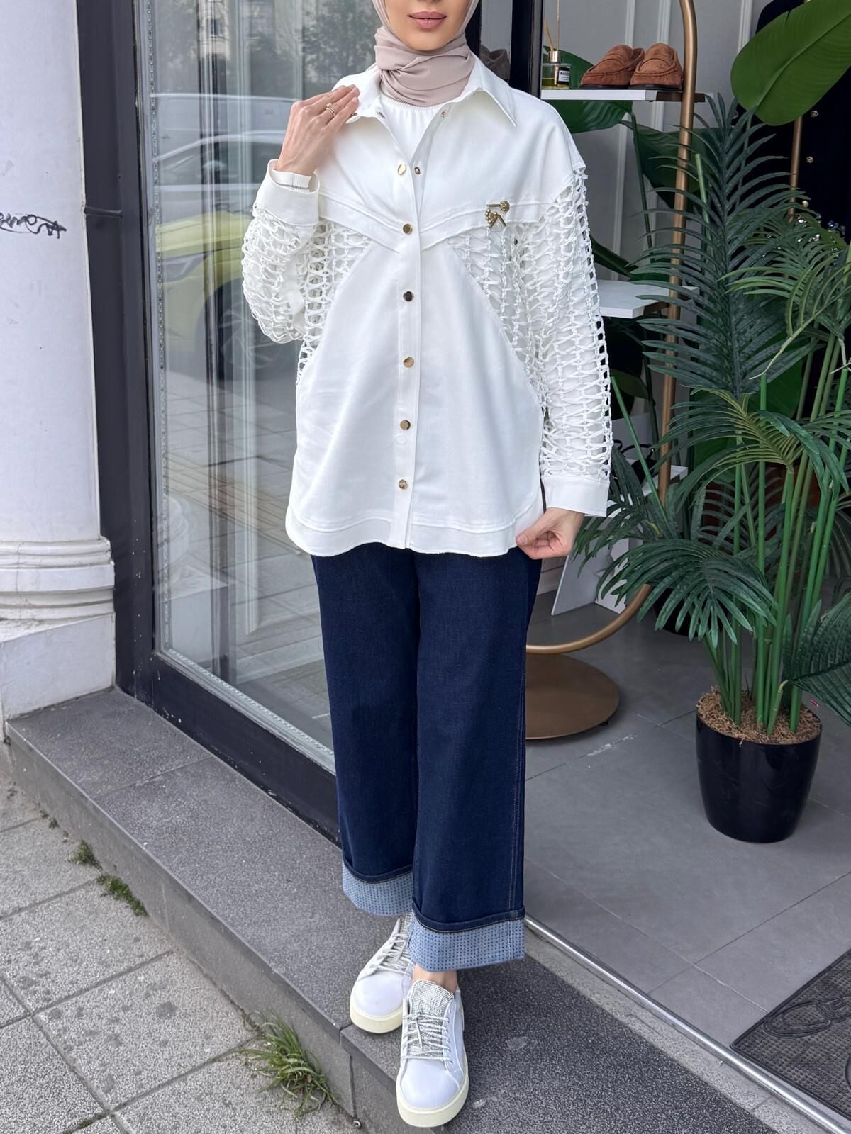 FİLE DETAYLI NEPTÜN BLUZ