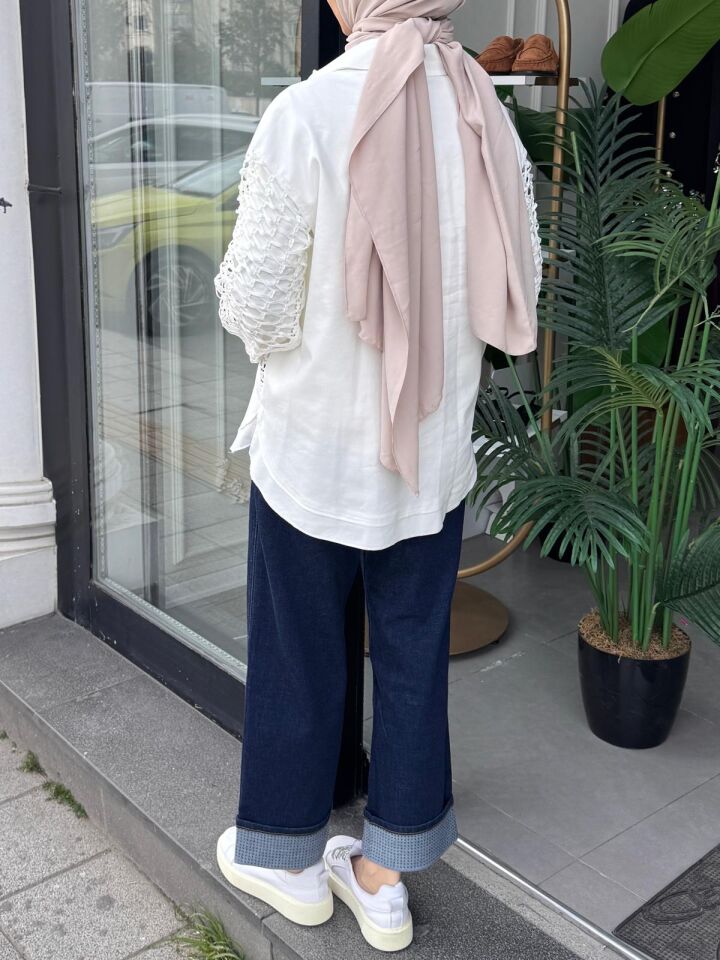 FİLE DETAYLI NEPTÜN BLUZ