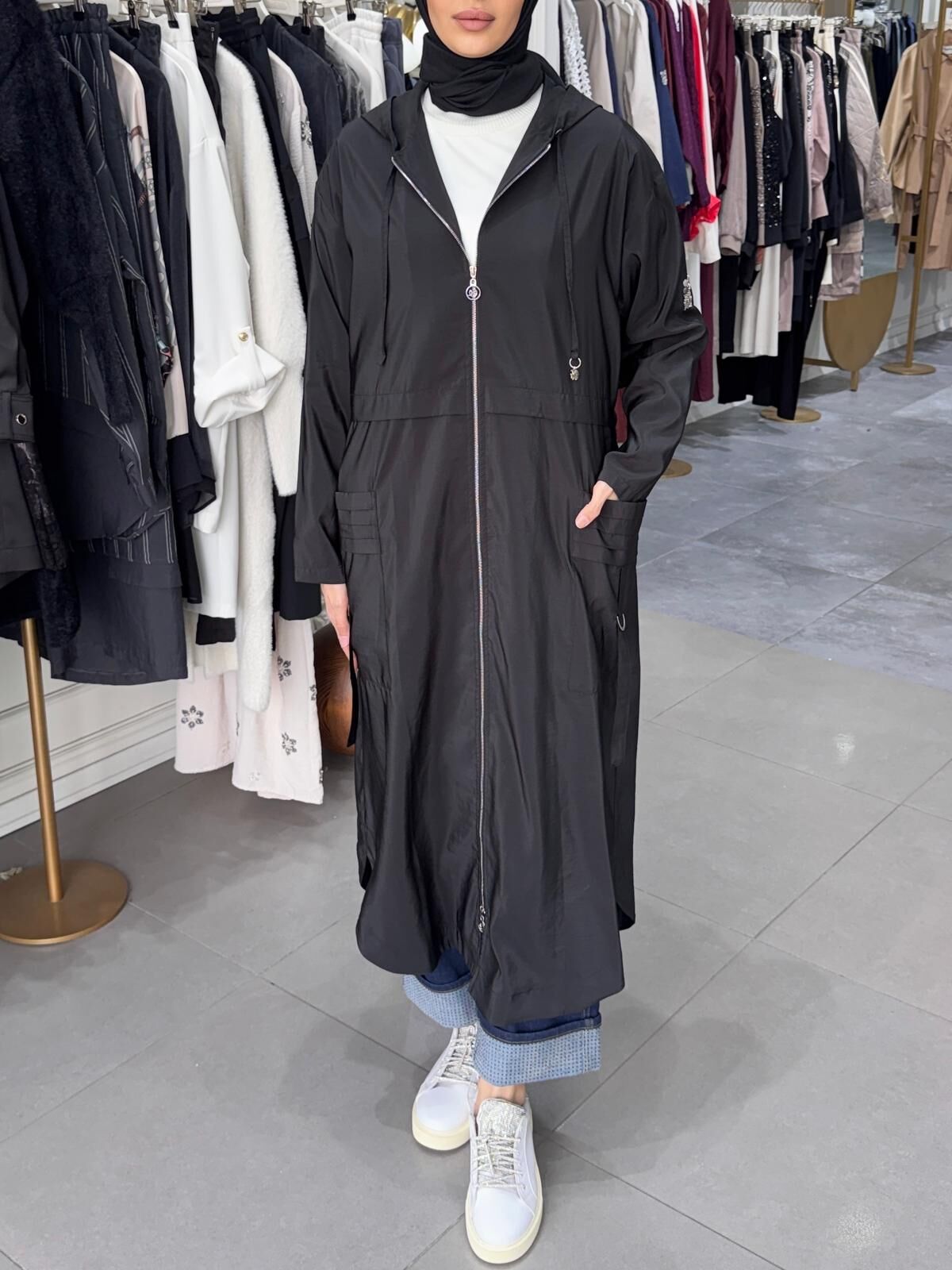 PİLELİ METAL TOKALI SAFARİ KAP SİYAH