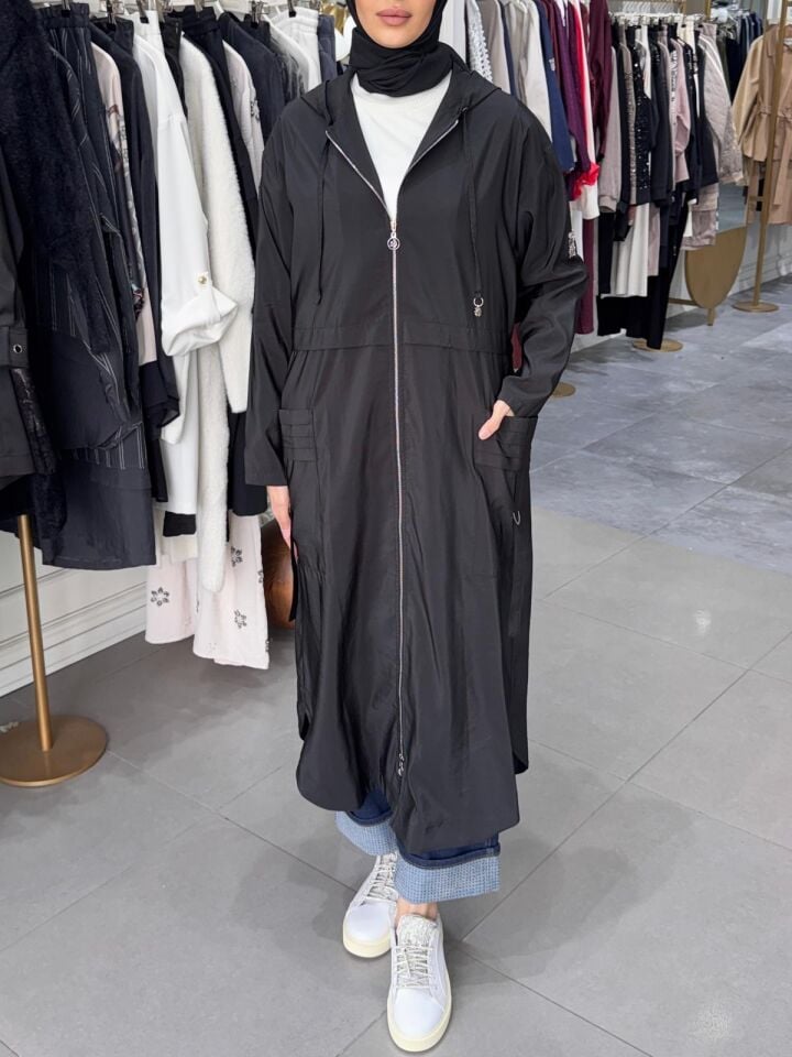 PİLELİ METAL TOKALI SAFARİ KAP SİYAH