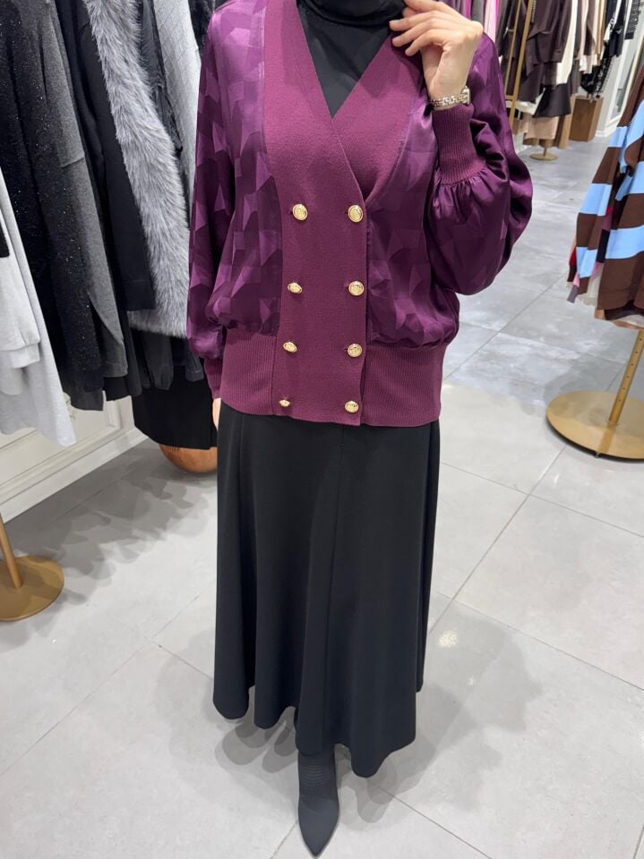 ETEK ÜSTÜ KAZAYAĞI HIRKA MOR