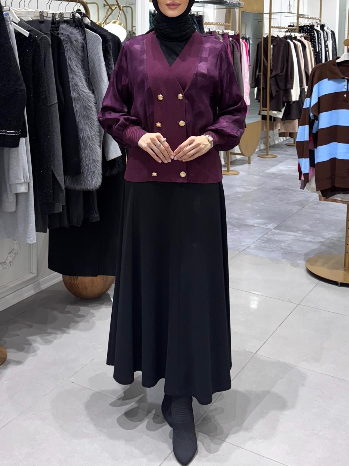 ETEK ÜSTÜ KAZAYAĞI HIRKA MOR